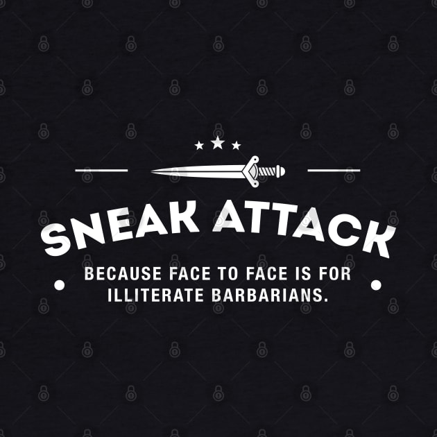 Rogue Sneak Attack Illiterate Barbarians Gaming by pixeptional